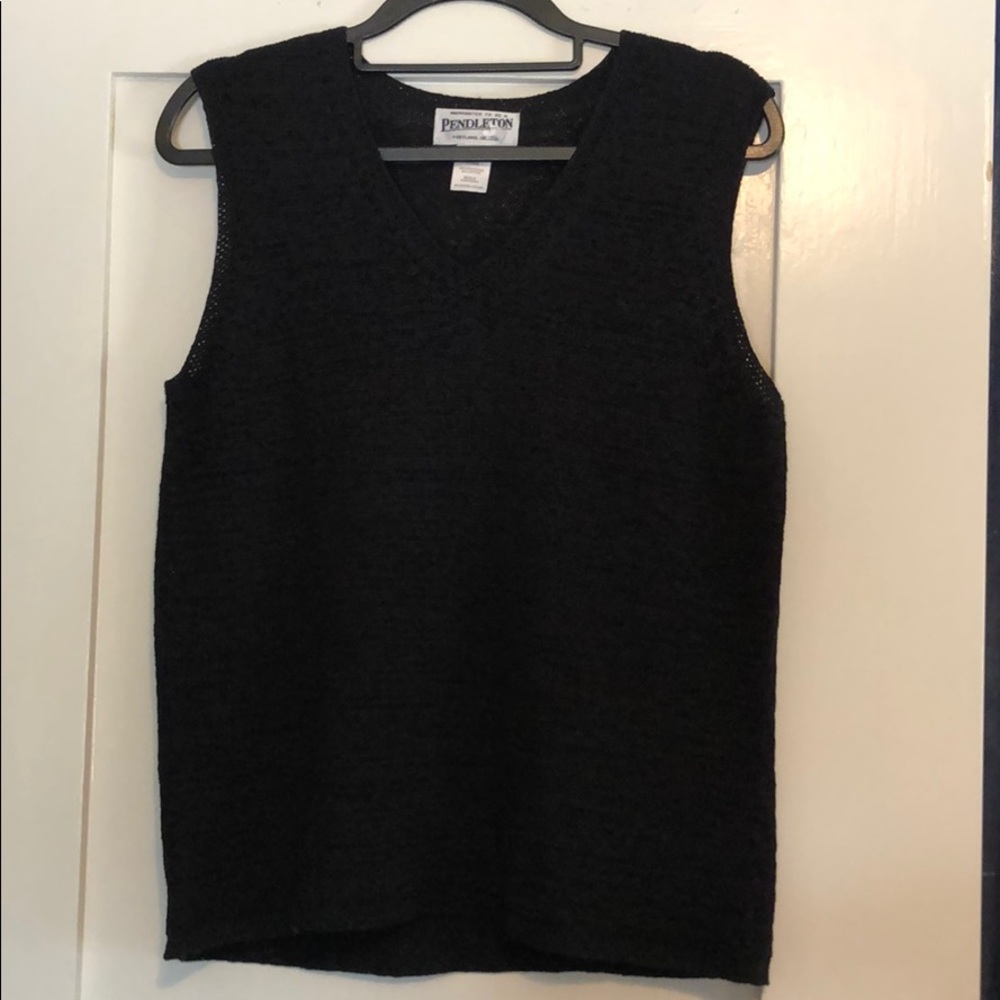 Pendleton black sweater vest